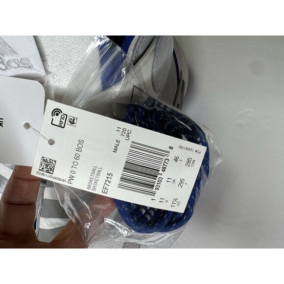 Adidas Crazy BYW HU PW 0 To 60 ,11.5MensBasketball Shoe White Sneaker Trainer. - Picture 8 of 15